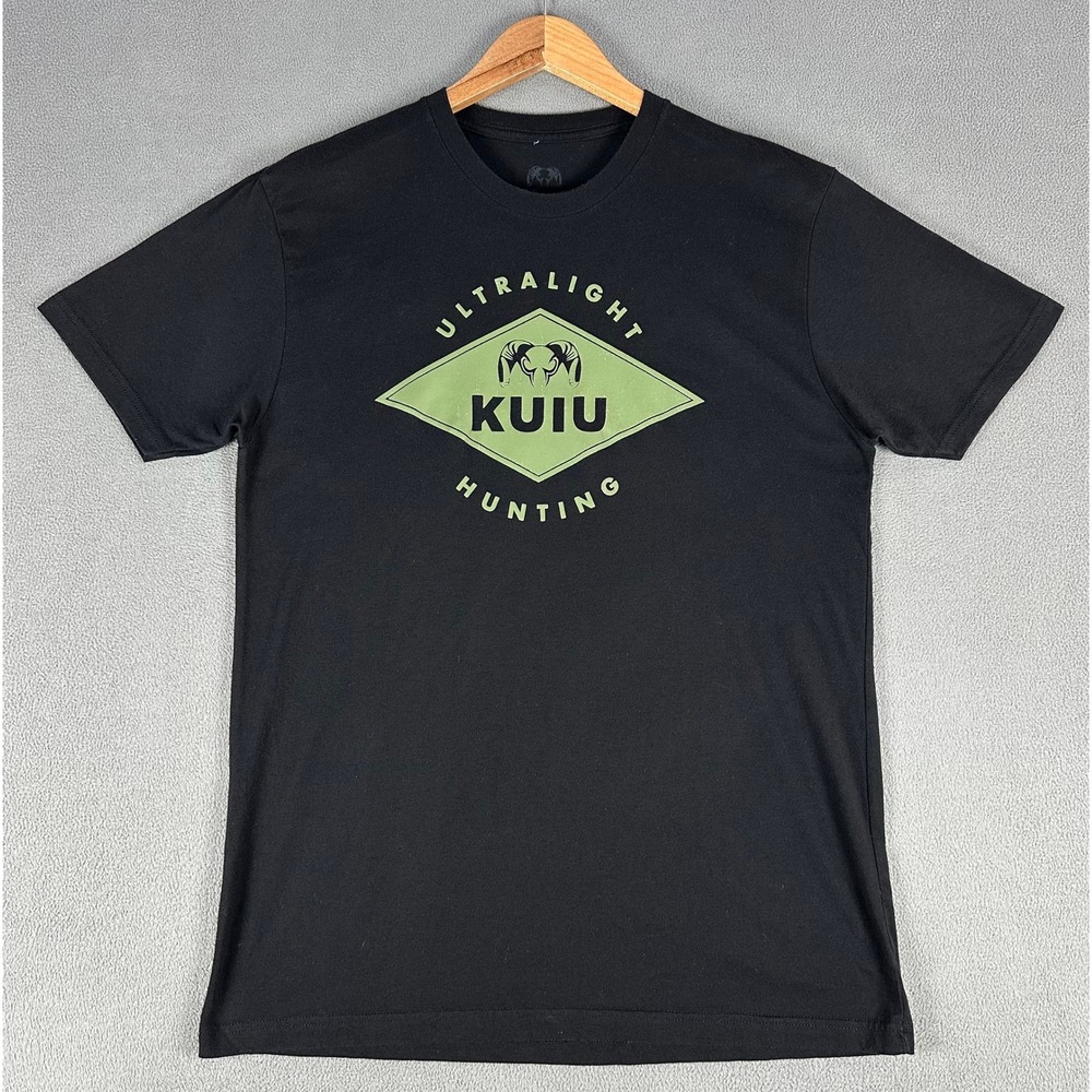 Kuiu Shirt Mens Large Black Hunting Logo Outdoor Jersey Cotton Tee